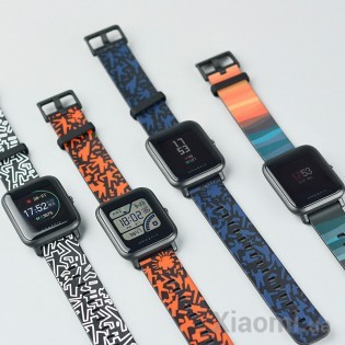 Браслет Xiaomi AMAZFIT Bip silicon strap (A17263) Original (Black-White)
